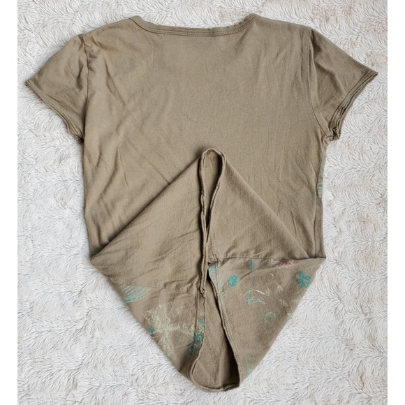 DKNY jeans light brown fitted Tee - Picture 4 of 8